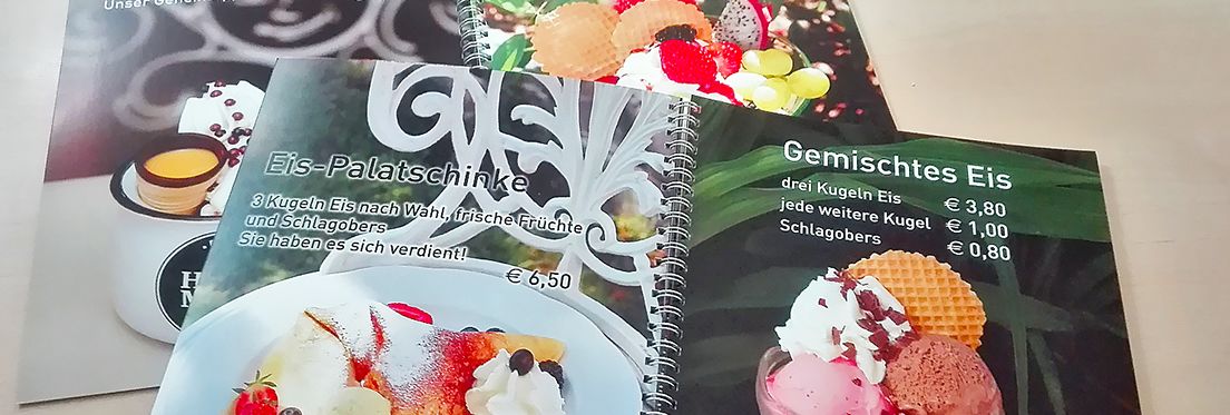 die neue Eiskarte des Hotel-Restaurants Sonnenhof