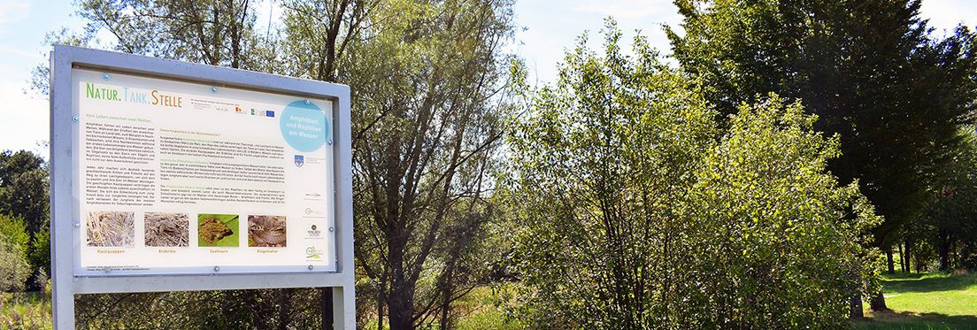 Acrylglasschilder für die NATUR.TANK.STELLE in Schattendorf