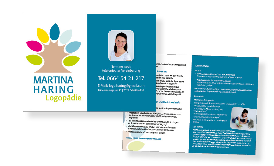 Image-Broschüre im A5-Kartenformat für Martina Haring