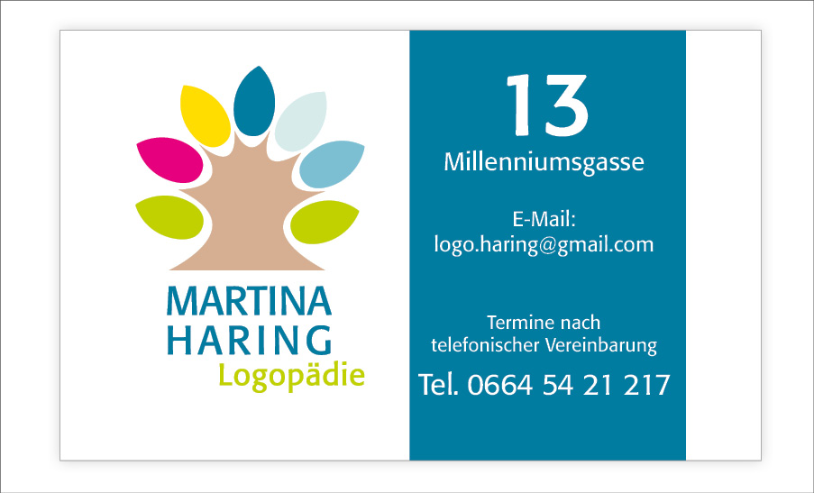 Türschild aus Alu für Martina Haring